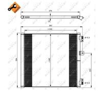 NRF 350204 Air conditioning condenser