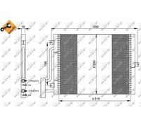 NRF 35307 Air conditioning condenser