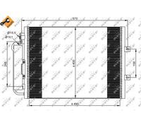 NRF 35879 Air conditioning condenser