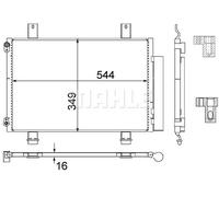 New Condenser, air conditioning for SUZUKI:SWIFT III 9531062J00 9531062J10