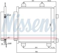 NISSENS 941176 Air conditioning condenser