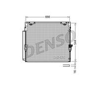 Air conditioning condense DENSO DCN50036 for LEXUS LX (_J2_) 4.5 2015-