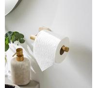 New Contemporary Design Minimal Luxe Gold Marble Effect Toilet Roll Holder Knurling pattern detail Wall Mounted Great Way To Lend Elegance & Sophistication To Your Bathroom -M73