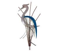 New Contemporary Metal Wall Art Sculpture - Abstract Bird/Heron Head Down