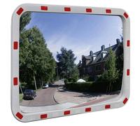New Convex Traffic Mirror Rectangle with Reflectors PC Plastic Durable 2 Sizes