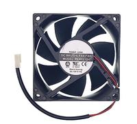 New Cooling Fan for PL80S12H DC 12V 0.17A 2-Wire Size: 80x80x25mm.