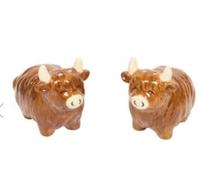 New Cow 3D Salt and Pepper Set, Makes A Thoughtful Novelty Gift, Instantly Brightens Any Dining Table, Doubles As Unique Kitchen Decor - Brown - 7x8x6cm