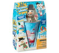 New Create Your Own Christmas Milkshake Set Including Strawberry Flavour Milkshake Mix, Candy Drizzle, Candy Cane, Christmas Cup & Straw, Santa Mallows Lollipop, Shaped Sprinkles & Mini Mal - Snowman