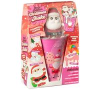 New Create Your Own Christmas Milkshake Set Including Strawberry Flavour Milkshake Mix, Candy Drizzle, Candy Cane, Christmas Cup & Straw, Santa Mallows Lollipop, Shaped Sprinkles & Mini Mal - Santa