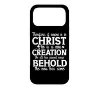 New Creation Christian Faith Quote Uplifting Message Case for iPhone 17 Pro Max