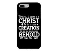 New Creation Christian Faith Quote Uplifting Message Case for iPhone 7 Plus/8 Plus