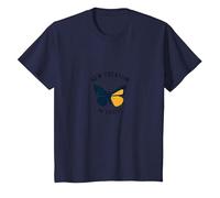 New Creation in Christ Baptism Butterfly Transformation T-Shirt, Kids, Navy, 2 Years