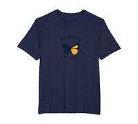 New Creation in Christ Baptism Butterfly Transformation T-Shirt, Men's Big and Tall, Navy, 4X Tall