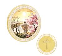 New Creation in Christ Christian Coin, 2 Corinthians 5:17 Religious Faith Token Pocket Medal, Confirmation Gift, Spiritual Baptism Gift, Bible Verse Scripture Gift