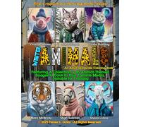 New Creations Coloring Book Series: Winter Animals: An adult grayscale coloring book (coloring book for grownups) featuring animal images in winter ... choice of medium, suitable for framing.