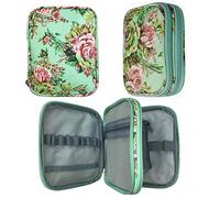 New Crochet Hook Case Without Hooks and Accessories, Zipper Storage Organizer Bag with Web Pockets for Various Crochet Needles/Knitting Accessories/Crochet Hook Kit Tools, Lightweight, Easy to Hold