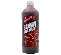 New CRUCIALS Sauce 500ML & 1L Mayo Tikka Ketchup Mustard PERI BBQ Chilli Brown (Brown Squeezy Sauce, 1ltr)