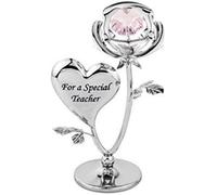 New Crystal Ornament Gift Set Crystocraft Elements Strass Rose Flower - For A Special Teacher