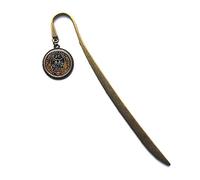 New Cthulhu R'lyeh Sigil Bookmarker Inspired by H.P. Lovecraft Bookmarker Bookmark Glass Photo cabochon Bookmark，PU341