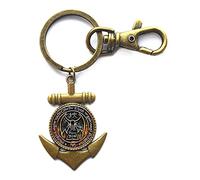New Cthulhu R'lyeh Sigil Key Ring Inspired by H.P. Lovecraft Key Ring Anchor Keychain Glass Photo cabochon Anchor Keychain，PU341