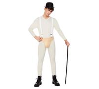 NEW Cult Classic w/Bodysuit, Pants, Braces & Hat Men's Halloween Fancy Costume