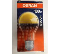 New Cupped Mirrored Osram Gold Decor 100W E27 240V Light Bulb Decolux [EEK: F]
