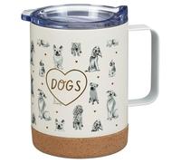 New Cute and Durable Dog Breeds Insulated Travel Flask with Secure Lid - Reusable Coffee Cup for Daily Commute, Office, or Travel, Gift for Dog Owners -A81