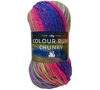 New Cygnet Colour Rush Chunky.5 BallsX 100 Gram343 Thunderstorm Superior Acrylic