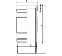 New Cylinder Sleeve 1730424 2031033 2061836 2188199