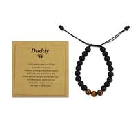 New Dad Dad To Be Gifts - Cross Bracelet for New Daddy First Baby Gift for Dad Husband Boyfriend from Mom Wife Baby Pregnancy Announcement Gifts Fathers Day, Small