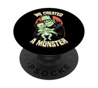 New Dad First Halloween Frankenstein Monster Baby Father PopSockets Adhesive PopGrip