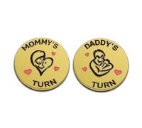 New Dad Mom Gifts Funny Decision Making Coin, New Baby Gift for Parent Mummy Daddy Pregnancy Women First Time to be Moms Dads Mother's Day Father's Day Gifts Double Sided