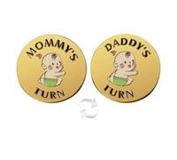 New Dad Mom Gifts Funny Decision Making Coin, New Baby Gift for Parent Mummy Daddy Pregnancy Women First Time to be Moms Dads St.Patrick's Day Easter Birthday Gifts Double Sided