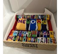 New Dad novelty chocolate box. Chocolate included. For End of term, Christmas, Easter, Baby Shower and Birthdays. (7 inch sweet treats box, Main bar - caramel)