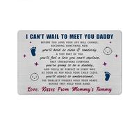 New Dad Valentines Card for Men First 1st Time Father's Day Card for New Dad Daddy to be Birthday for Boyfriend Husband