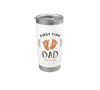 New Daddy Pregnancy Reveal First Time Dad Stainless Steel Insulated Tumbler