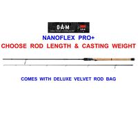 NEW DAM NANOFLEX PRO+ PREDATOR SPINNING ROD SEA COARSE FISHING PIKE BASS TROUT