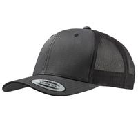 NEW DARK GREY FLEXFIT MESH SNAPBACK CAP PLAIN BASEBALL TRUCKER GOLF ERA PEAK HAT