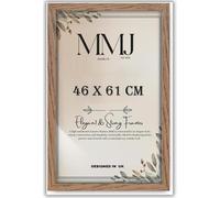 New Dark Oak Poster Frame 46 x 61 cm - 18x24 Inch Picture Frame - MDF Wood with HD Styrene - Hang Horizontally or Vertically - Ideal for Anniversaries, Birthdays, Weddings, or Gifting Z-6