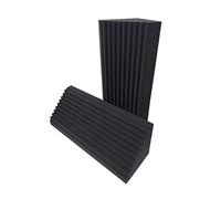 New Darker Grey Advanced Acoustics Wedge Bass Trap Absorber 3ft Acoustic Studio Foam - Pack Of 2