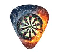 New Dart Board,12 Pcs Guitar Pick,3 Different Thickness Plectrums for Acoustic Guitar Bass Ukulele (0.46mm 0.96mm 0.71mm)