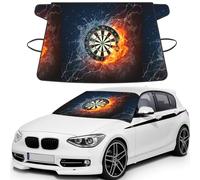 New Dart Board, Car Windshield Cover, Protective Windscreen Cover - Snow Ice Sun UV Dust Water Resistant - Fit for Most Cars
