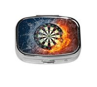 New Dart Board,Meta Pill Box 2 Compartment Medicine Case,Portable Organizer