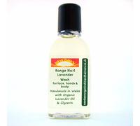 New Dawn Natural & Organic Lavender Face, Hand & Body Wash - 83% Organic | Vegan - Range No.4 - Shower Gel/Liquid Soap - Sizes 25ml/100ml/250ml/1ltr (Lavender Wash, 25ml)