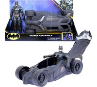 DC Comics, Batman and Batmobile Set, 30-cm Batman Action Figure, Kids’ Toys for Boys and Girls Ages 3 and Up