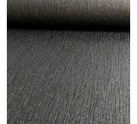 NEW DEBONA CRYSTAL PLAIN PATTERN TEXTURED STRIPE GLITTER MOTIF VINYL WALLPAPER[BLACK 9003]