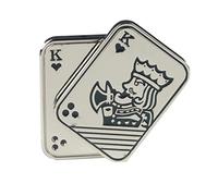 New Decompression Metal Poker Fidget_Slider,Manually Rotate Adult Office Decompression Toys to Relieve Pressure, Tabletop Toys for Adults, (Love KK)