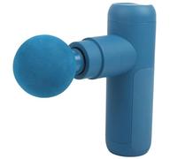 New Deep Tissue Muscle Massage Gun with Carry Case - Cordless & Lightweight Percussion Massager for Muscle Tension Relief, Workout Recovery, 4 Power Settings & 4 Interchangeable Heads-A33 (Blue)