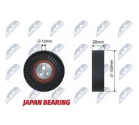 New Deflection/Guide Pulley, V-ribbed belt 7788010 60814102