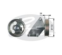 GATES T36428 Deflection / Guide Pulley, v-ribbed belt
